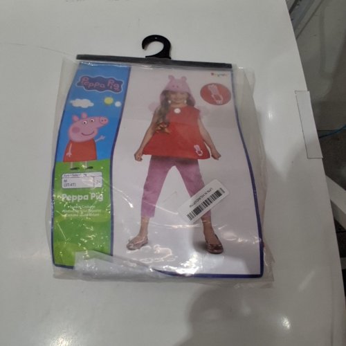 2PC GIRLS DISGUISE PEPPA PIG COSTUME - SIZE 3T-4T - MULTICOLOR image 2