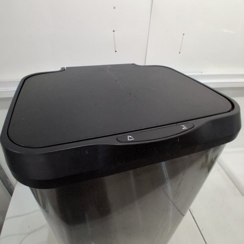 GLAD STAINLESS STEEL TRASH CAN WITH CLOROX ODOR PROTECTION - TOUCHLESS METAL KITCHEN GARBAGE BIN WITH SOFT CLOSE LID, 20GAL - SILVER/BLACK image 5