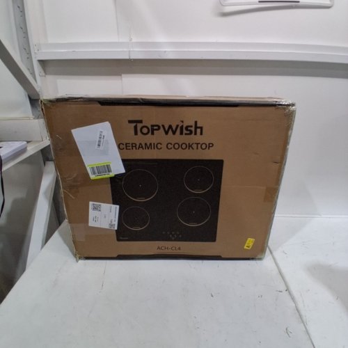 TOPWISH DROP-IN ELECTRIC COOKTOP WITH 4 BURNERS, TOUCH CONTROL, SAFETY LOCK AND TIMER - 220V/240V 6000W - 24" - BLACK (MODEL: ACH-CL4) image 4