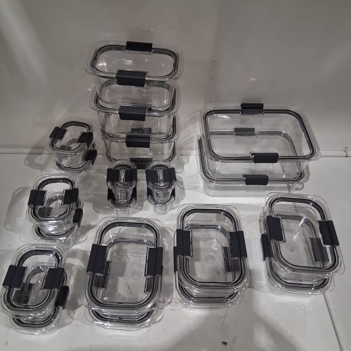 44PC RUBBERMAID BRILLIANCE FOOD STORAGE CONTAINERS WITH LIDS - CLEAR (MODEL: 2108389) image 3