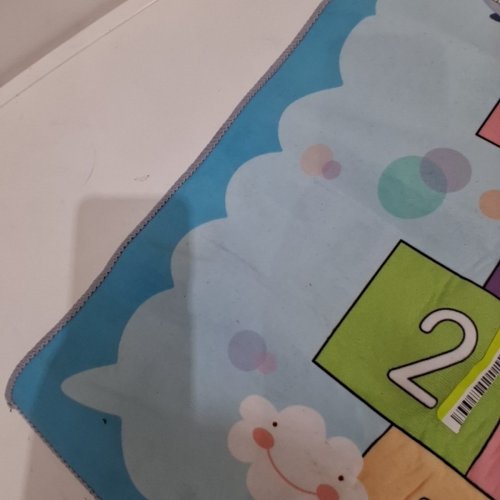 CHILDREN'S ANTI-SKID HOPSCOTCH RUG - 30" X 19.6" - BLUE image 3