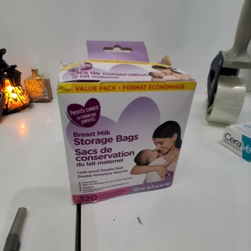 120PK PARENT'S CHOICE DOUBLE SEAL BREAST MILK STORAGE BAGS - 175 ML (6 OZ) image 2