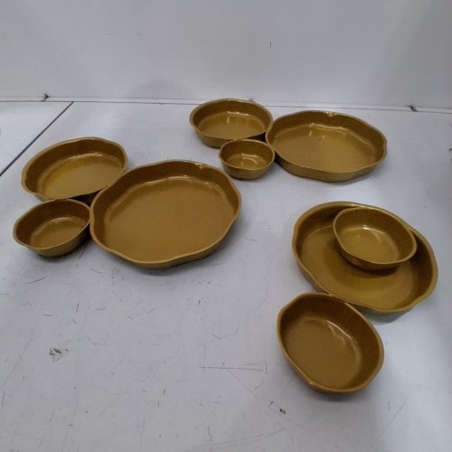 MODULAR BOWL SET WITH CONNECTING COMPARTMENTS - GOLD PLATED image 3