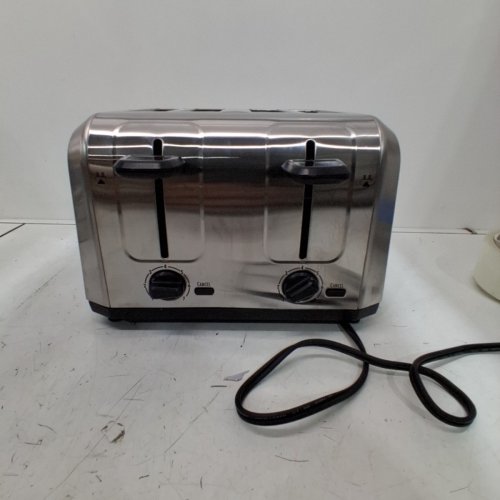 HAMILTON BEACH 4-SLICE EXTRA-WIDE SLOT TOASTER WITH SHADE SELECTOR, TOAST BOOST, SLIDE-OUT CRUMB TRAY - SILVER (MODEL: 24910G) image 3