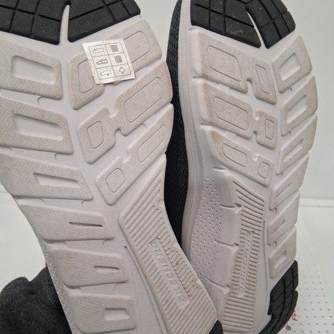 MENS SKECHERS BASKETS ARCH COMFY 2.0 SNEAKERS - SIZE 9 - GREY/ORANGE (STYLE: 1998909) image 3