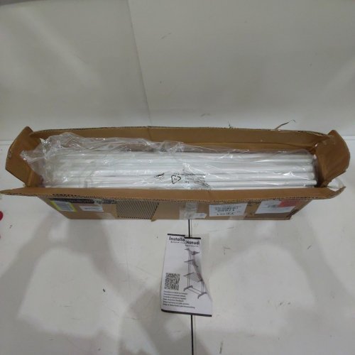 HOMIDEC 4-TIER FOLDABLE PORTABLE CLOTHES DRYING RACK - 67" X 19" X 30" - WHITE (MODEL: LYJ-WHITE-LQH) image 3