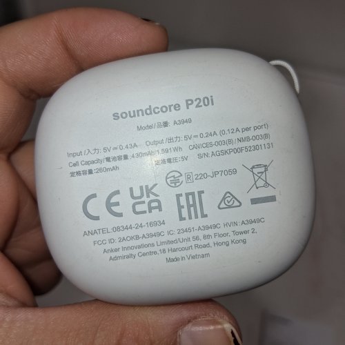 ANKER SOUNDCORE TRUE WIRELESS EARBUDS - 30H PLAYTIME - WHITE (MODEL:P20I) image 4