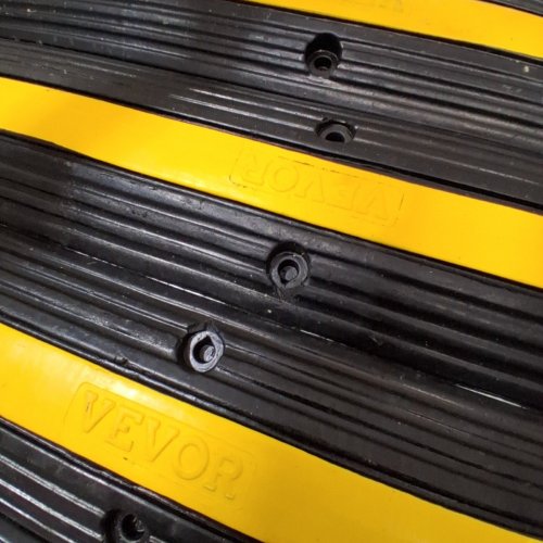 4PK CABLE PROTECTOR RAMP CORD COVER HOSE PROTECTOR - 40" X 6" - BLACK/YELLOW (MODEL: RS1-1020-4) image 4