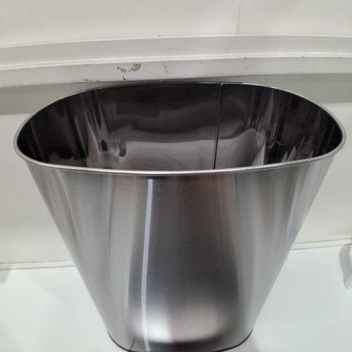 OVAL AUTOMATIC TOUCH FREE TRASH CAN - 13GAL - STAINLESS STEEL (MODEL: TC-1350R-SS) image 4