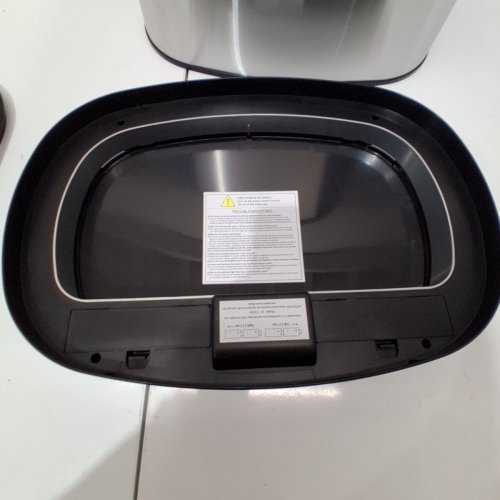 OVAL AUTOMATIC TOUCH FREE TRASH CAN - 13GAL - STAINLESS STEEL (MODEL: TC-1350R-SS) image 5