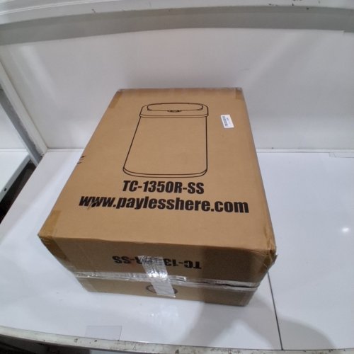 OVAL AUTOMATIC TOUCH FREE TRASH CAN - 13GAL - STAINLESS STEEL (MODEL: TC-1350R-SS) image 6