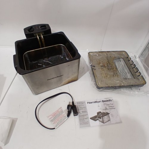 HAMILTON BEACH PROFESSIONAL-STYLE DEEP FRYER WITH TIMER- 5L - STAINLESS STEEL (MODEL: 35043C) image 7