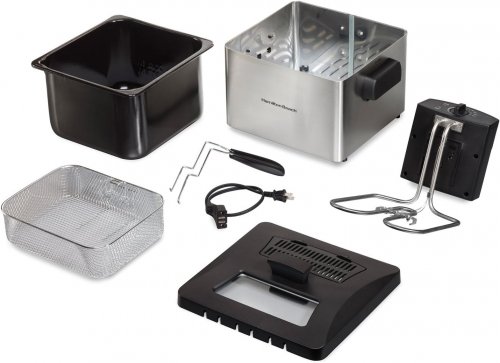 HAMILTON BEACH PROFESSIONAL-STYLE DEEP FRYER WITH TIMER- 5L - STAINLESS STEEL (MODEL: 35043C) image 2