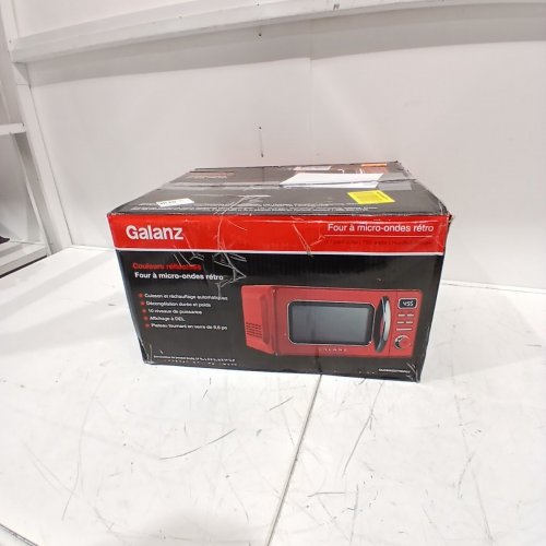 GALANZ RETRO STYLE COUNTERTOP MICROWAVE OVEN - 0.7CU.FT - RED (MODEL: GLCMKZ07RDR07) image 5