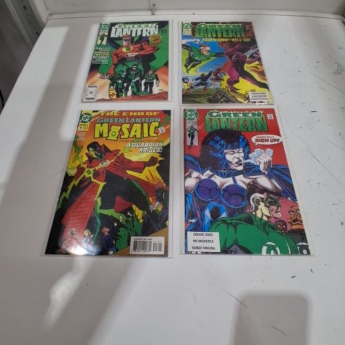 4 asstd DC GREEN LANTERN COMIC BOOKS - GREEN LANTERN #19, #20, #37, GREEN LANTERN MOSAIC #18 - VARIOUS AUTHORS image 2