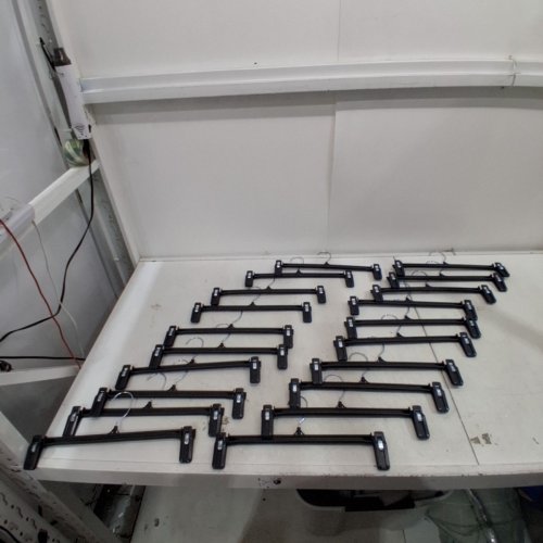 40PK PLASTIC CLIP PANTS HANGERS - BLACK image 4