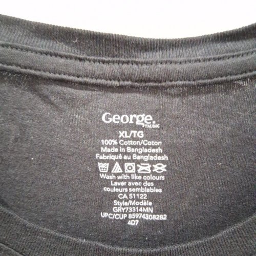 WOMEN'S GEORGE SHORT SLEEVE T-SHIRT - EXTRA LARGE - BLACK (STYLE: GRY73314MN) image 3