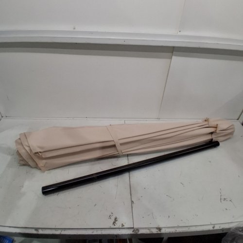 VEGOND OUTDOOR PATIO UMBRELLA WITH CRANK LIFT AND TILT - 9FT - BEIGE image 2