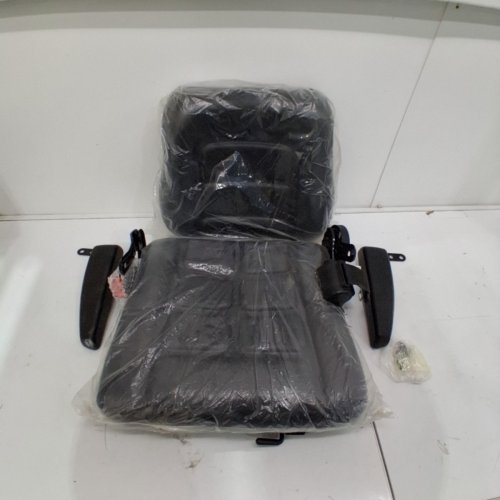 OKSTENCK UNIVERSAL TRACTOR AND FORKLIFT SEAT WITH ARMRESTS AND SEATBELT - BLACK (MODEL: XC0154) image 2