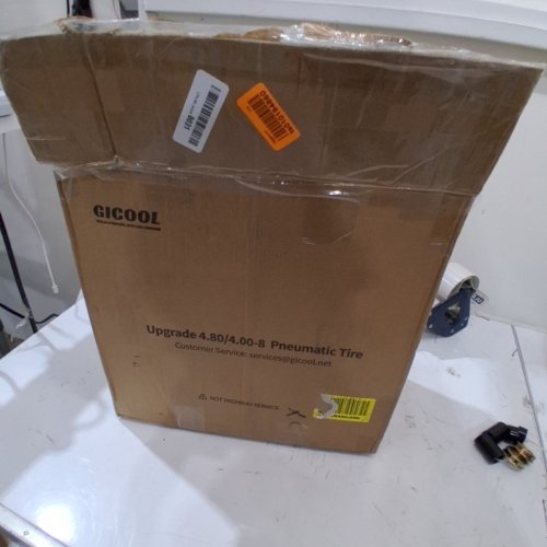 2PK GICOOL 4.80/4.00-8 WHEELBARROW TIRE - 16" - 30PSI MAX - BLACK/YELLOW image 3