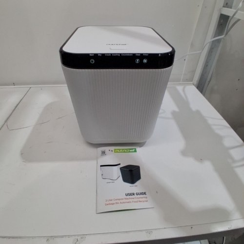 NUTRICHEF ELECTRIC COUNTERTOP KITCHEN COMPOSTER - 3L CAPACITY - WHITE (MODEL: NCVK9112BWH) image 3