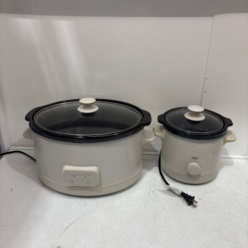 2PC BELLA PROGRAMMABLE SLOW COOKER SET - 6QT. & 2QT. - BEIGE - (MODEL: 2002002) image 5