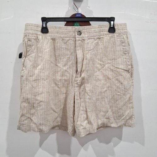 MEN'S GEORGE RUGGER SHORTS - MEDIUM - BEIGE STRIPED image 2