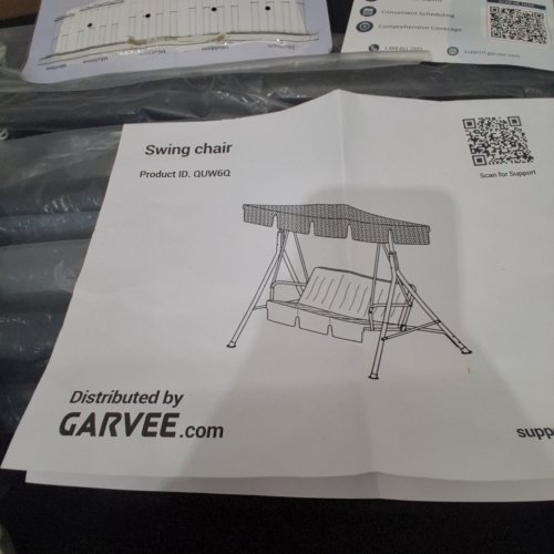 GARVEE SWING CHAIR - BLACK (MODEL: QUW6Q) image 2