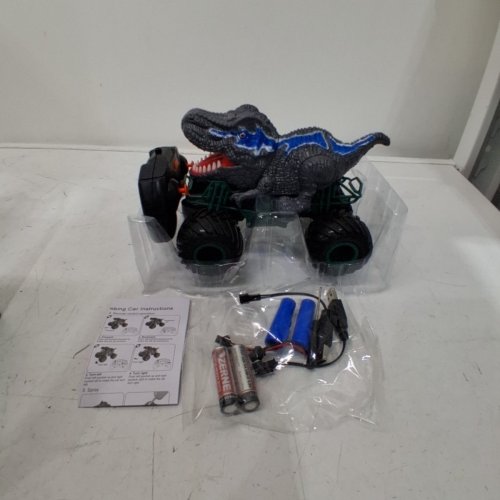 ZDCZ TYRANNOSAURUS DINOSAUR REMOTE CONTROL CAR - GREY/BLUE image 2