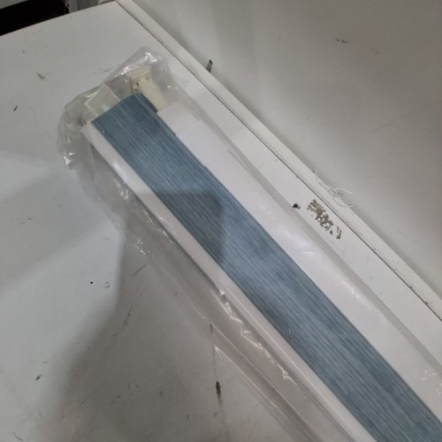 BLACKOUT CORDLESS HONEYCOMB SHADES - 51" X 84" - BLUE/WHITE image 3