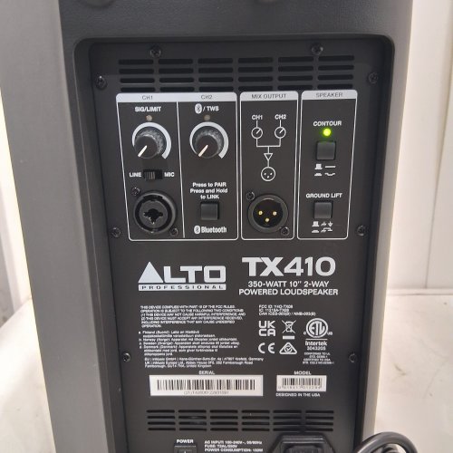 ALTO 350W POWERED PA SPEAKER WITH TWS BLUETOOTH - 2 CHANNEL MIXER - 10" MONITOR FOR MUSIC EVENT, BAND, DJ, REHEARSAL, VENUES - BLACK (MODEL: TX410) image 2
