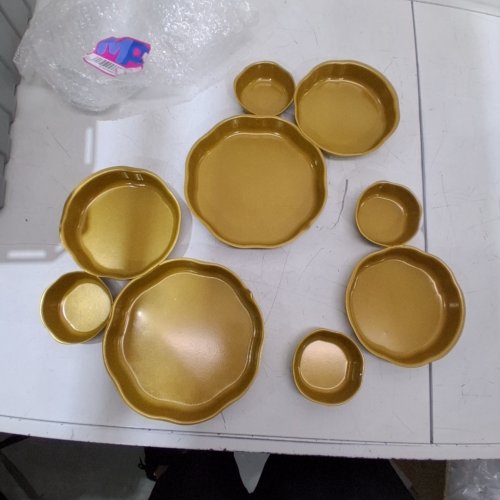 4PC CLUSTER SERVING TRAY - GOLD image 2