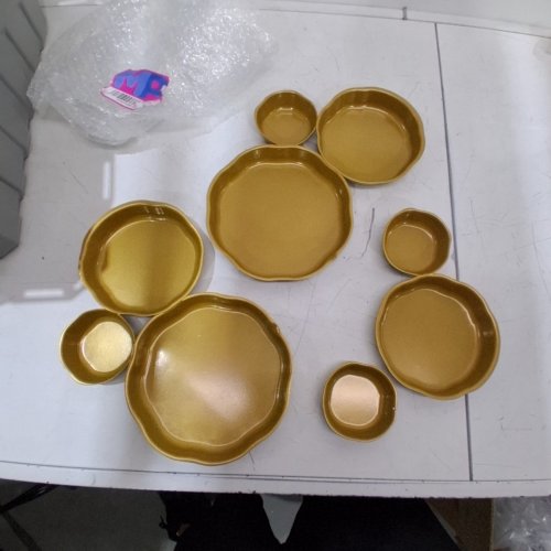 4PC CLUSTER SERVING TRAY - GOLD image 3