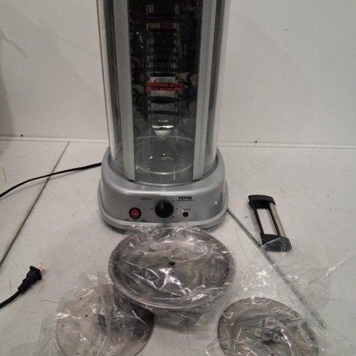 SHAWARMA GRILL MACHINE, VERTICAL CHICKEN SHAWARMA COOKER MACHINE COUNTERTOP, ELECTRIC STAINLESS STEEL BROILER GYRO ROTISSERIE OVEN - 1500WATT - GREY - (MODEL: TB1023A-F ) image 7
