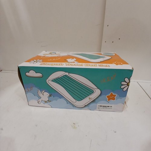 SLEEPAH INFLATABLE TODDLER TRAVEL BED - 61" X 40" X 12" - aquamarine image 4