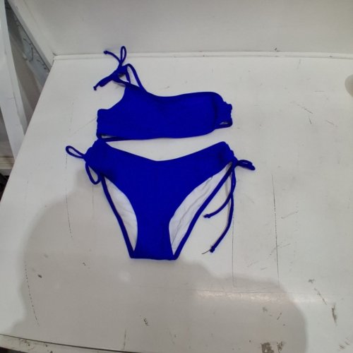 WOMEN'S TIE-SIDE BIKINI SET - MEDIUM - BLUE image 2