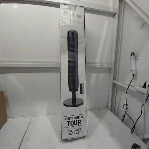 SENVILLE OSCILLATING TOWER FAN WITH 3 SPEED TIMER, 42" ADJUSTABLE HEIGHT - BLACK (SENTF-19JRA) image 5