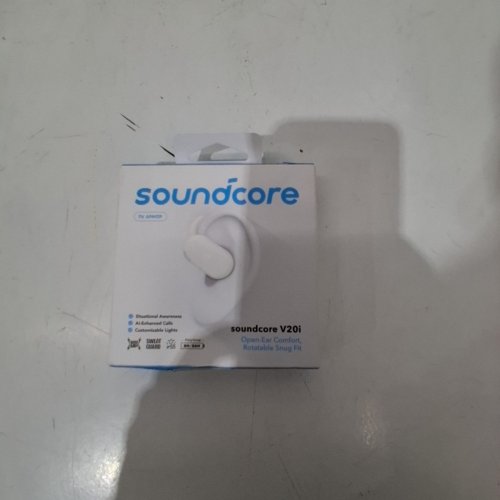 SOUNDCORE BY ANKER V20I OPEN-EAR HEADPHONES - ADJUSTABLE EAR HOOKS, IP55, 36HR PLAYTIME, BLUETOOTH 5.4 - WHITE (MODEL: A3876, A3876L, A3876R) image 2