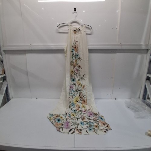 WOMEN'S VINCE CAMUTO HIGH NECK FLOWY MAXI DRESS - MEDIUM - ANTIQUE WHITE (STYLE: 91226922) image 2
