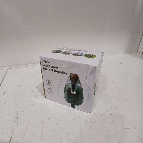 OUTSWEAT SOLAR POWERED SCARECROW ANIMAL REPELLER W/ FLASHING LIGHT - GREEN image 5
