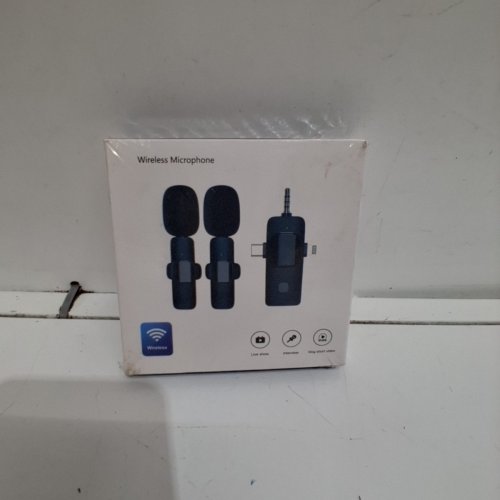 PQRQP 3-IN-1 PROFESSIONAL WIRELESS LAVALIER MICROPHONE FOR IPHONE/CAMERA/ANDROID - 65FT TRANSMISSION RANGE - BLACK image 2