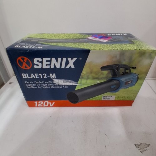 SENIX CORDED HEAVY DUTY ELECTRIC LEAF BLOWER - 120V - BLUE/BLACK (MODEL: BLAE12-M) image 4