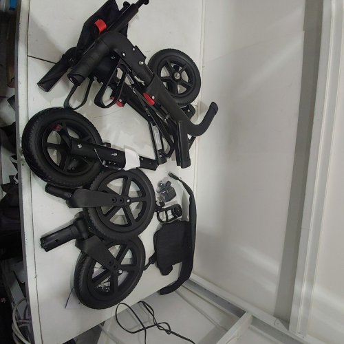 ROLLISROLL ALL TERRAIN ROLLATOR WALKER WITH SEAT, BACKREST & 12" BIG RUBBER WHEELS - 300LBS CAPACITY - BLACK (MODEL: A42004W12) image 2