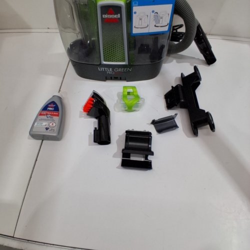 BISSELL LITTLE GREEN PORTABLE DEEP CLEANING VACUUM - 37OZ TANK MAX - GREEN/GREY (MODEL : 2513B) image 4