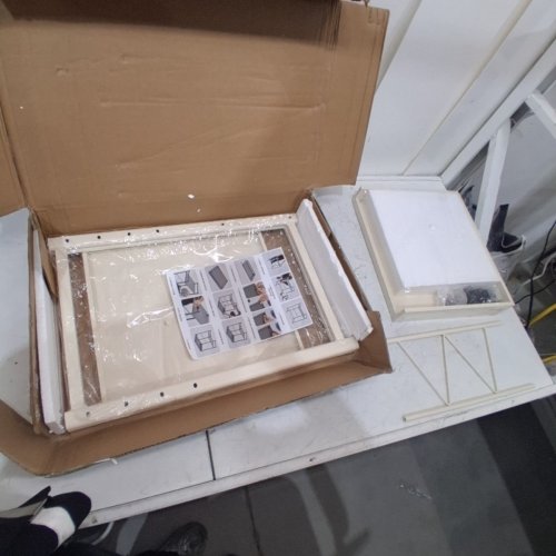 STORAGE SOLUTION SYSTEM WITH DRAWER AND HANGING HOOKS - BEIGE image 3