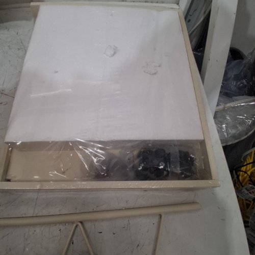 STORAGE SOLUTION SYSTEM WITH DRAWER AND HANGING HOOKS - BEIGE image 4