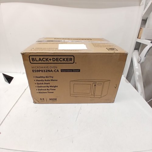 BLACK+DECKER MICROWAVE OVEN - 0.9 CU. FT, 900W, 120 V - STAINLESS STEEL (MODEL: ES9P032NA-CA) image 6