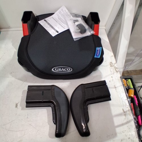 KID'S GRACO TURBOBOOSTER BACKLESS ADJUSTABLE CAR BOOSTER SEAT WITH CUP HOLDERS -40LBS TO 100LBS - BLACK (MODEL: 2166167) image 3