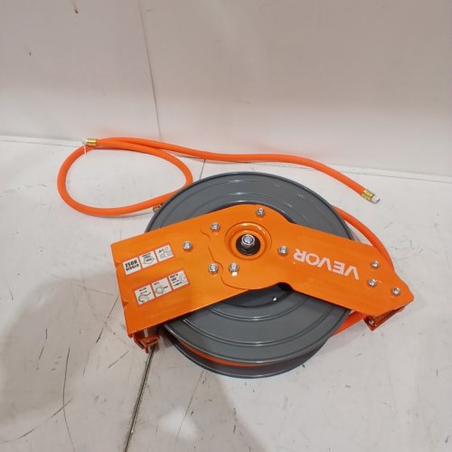 VEVOR RETRACTABLE AIR HOSE REEL - 0.4" X 50FT - 300PSI - ORANGE/GREY - (MODEL:NT-A10) image 3