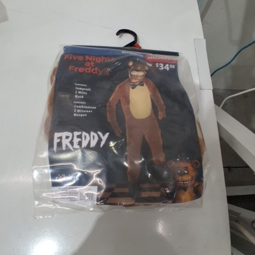 3PC BOYS RUBIES FIVE NIGHTS AT FREDDY'S "FREDDY" COSTUME WITH JUMPSUIT, MASK AND GLOVES - SMALL (4-6) - BROWN (STYLE: 640330) image 2